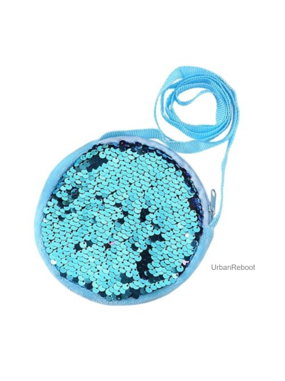 Kids Reversible Sequin Round Crossbody Bag Lightweight Mini Purse